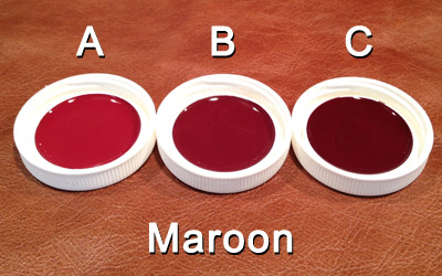 maroon leather paint