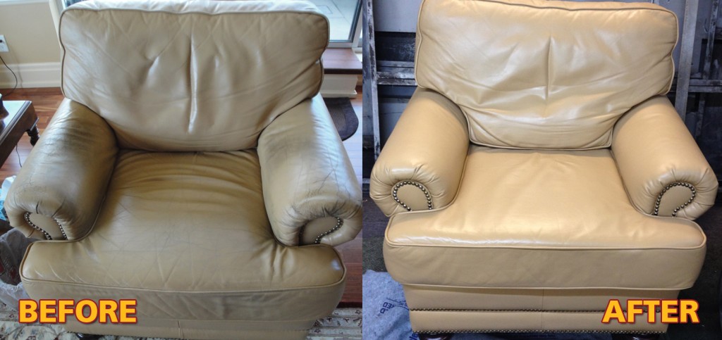 The before and after photos of this very chair!