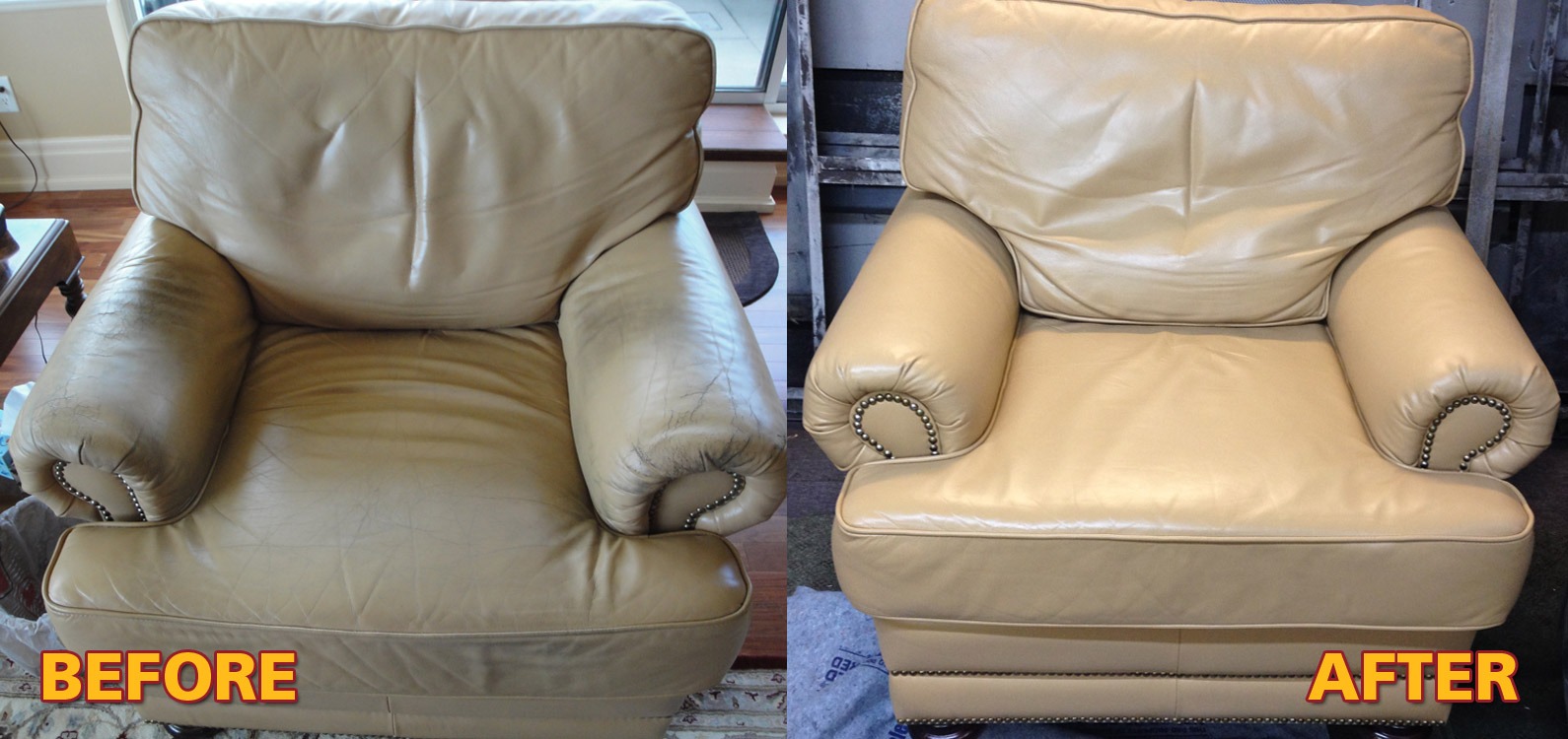 HOW TO DYE LEATHER SOFAS/CHAIRS